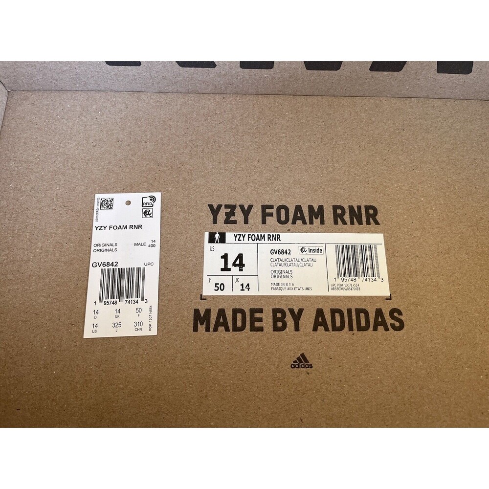 adidas Yeezy Foam Runner "Clay Taupe" Men's Size 14 GV6842 - Picture 11 of 11